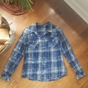 Michael Farrell Plaid Button Up Shirt